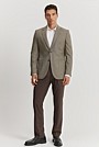 Regular Fit Cotton Wool Puppytooth Blazer