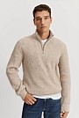 Merino Nep Half Zip Knit