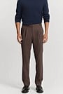 Wool Blend Buckle Pant