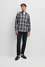 Regular Fit Good Earth Cotton Flannel Check Shirt