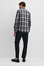 Regular Fit Good Earth Cotton Flannel Check Shirt