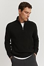 Australian Cotton Textured Half Zip Knit