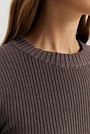 Organically Grown Cotton Blend Crop Rib Knit