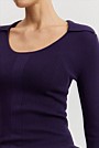 Australian Merino Wool Silk Collared Knit