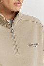 Australian Good Earth Cotton Zip Neck Sweat