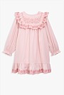 Organically Grown Cotton Embroidered Frill Dress