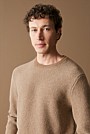 Merino Textured Stitch Crew