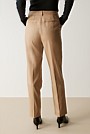 Yarn Dyed Stretch Wool Pleat Front Pant