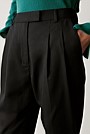 Stretch Wool Pleat Front Pant