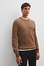 GCS-certified Cashmere Blend Crew Neck Knit