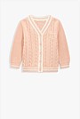 Organically Grown Cotton Varsity Cardigan