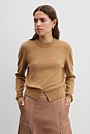 GCS-certified Cashmere Blend Split Detail Pullover