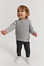 Organically Grown Cotton Blend Solid Rib Legging