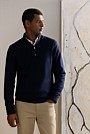 Merino Half Placket Pullover