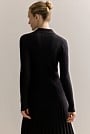 Cotton Cashmere Blend Long Sleeved Knit Shirt