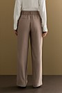 Pintuck Detail Wide Leg Pant