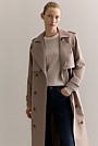 Cotton Longline Trench Coat