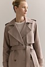 Cotton Longline Trench Coat