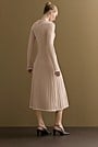 Cotton Cashmere Blend Long Sleeved Polo Dress