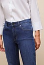 Mid Rise Straight Leg Jean