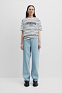 Australian Cotton Stripe Heritage Embroidered T-Shirt