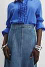 Panelled Denim Skirt