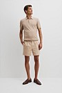 Cotton Silk Button Knit Polo