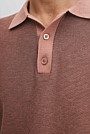 Cotton Silk Textured Knit Polo