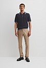 Cotton Linen Tipped Textured Polo