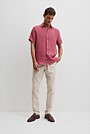 Regular Fit Organically Grown Linen Short Sleeve Shirt