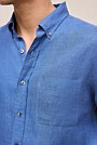 Regular Fit Delave Linen Long Sleeve Shirt