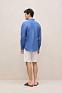 Regular Fit Delave Linen Long Sleeve Shirt