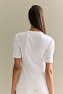 Stretch Cotton Rib Crew T-shirt