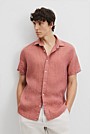 Regular Fit Organically Grown Linen Short Sleeve Shirt