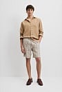 Organically Grown Linen Stripe Drawcord Short
