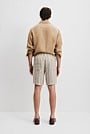 Organically Grown Linen Stripe Drawcord Short