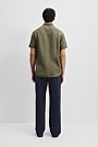 Regular Fit Organically Grown Linen Short Sleeve Shirt