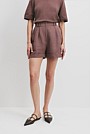 Organically Grown Linen Tuck Front Short