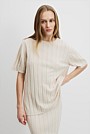 Organically Grown Cotton Linen Short Sleeve Knit T-Shirt