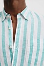 Regular Fit Organically Grown Linen Stripe Shirt