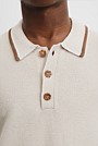 Cotton Linen Tipped Textured Polo