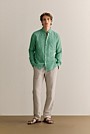 Regular Fit Delave Linen End on End Shirt