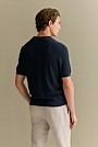 Linen Cotton Textured Stitch Polo