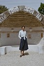 Cotton Poplin Pull On Skirt