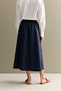 Cotton Poplin Pull On Skirt