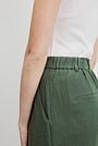 Organically Grown Linen Tuck Front Pant