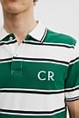 Australian Cotton CR Logo Stripe Pique Polo