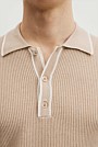 Australian Cotton Blend Tipped Knit Polo