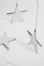 Metallic Star Glass Decoration Set of 3