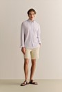Regular Fit Cotton Seersucker Stripe Shirt